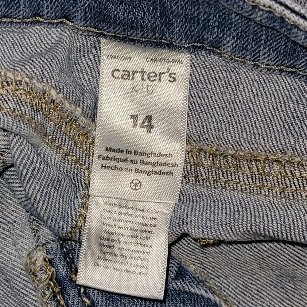 Carter's Size 14 Light Blue Denim Skirt